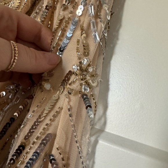 MAC DUGGAL EMBELLISHED FLORAL DETAIL ONE SHOULDER GOWN 93739 Size 4 worn once - Picture 6 of 9